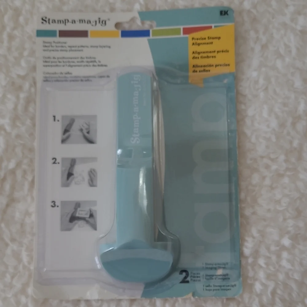 EK Stamp-a-ma-jig Stamp Positioner Card Making Scrapbooking Precise Stamping